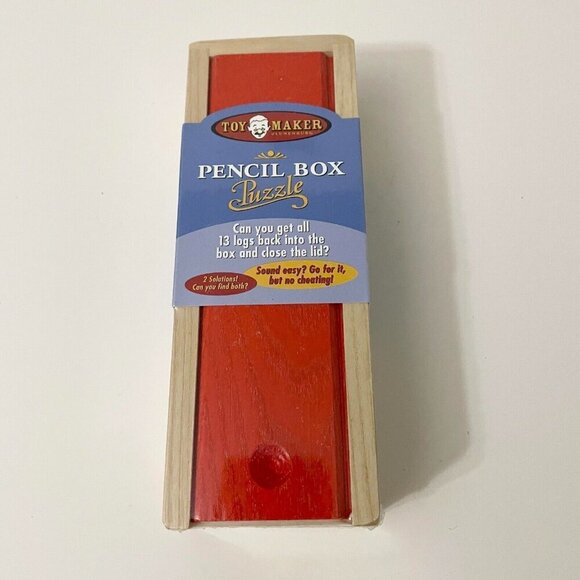 2005 Toy Maker Pencil Box Puzzle Log Game - Picture 1 of 12